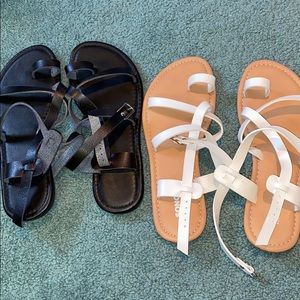 Sonoma Strappy Sandals size 6 worn once each!